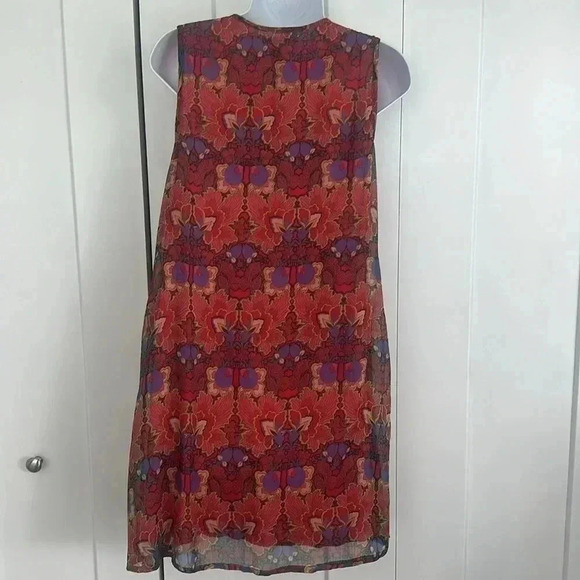 Alberto Makali boho orchid pattern mini dress Medium - Picture 4 of 7